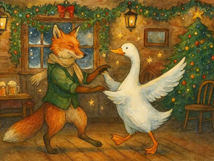 Christmas Eve Party 2025 at the Fox and Goose Inn Parracombe Exmoor Devon